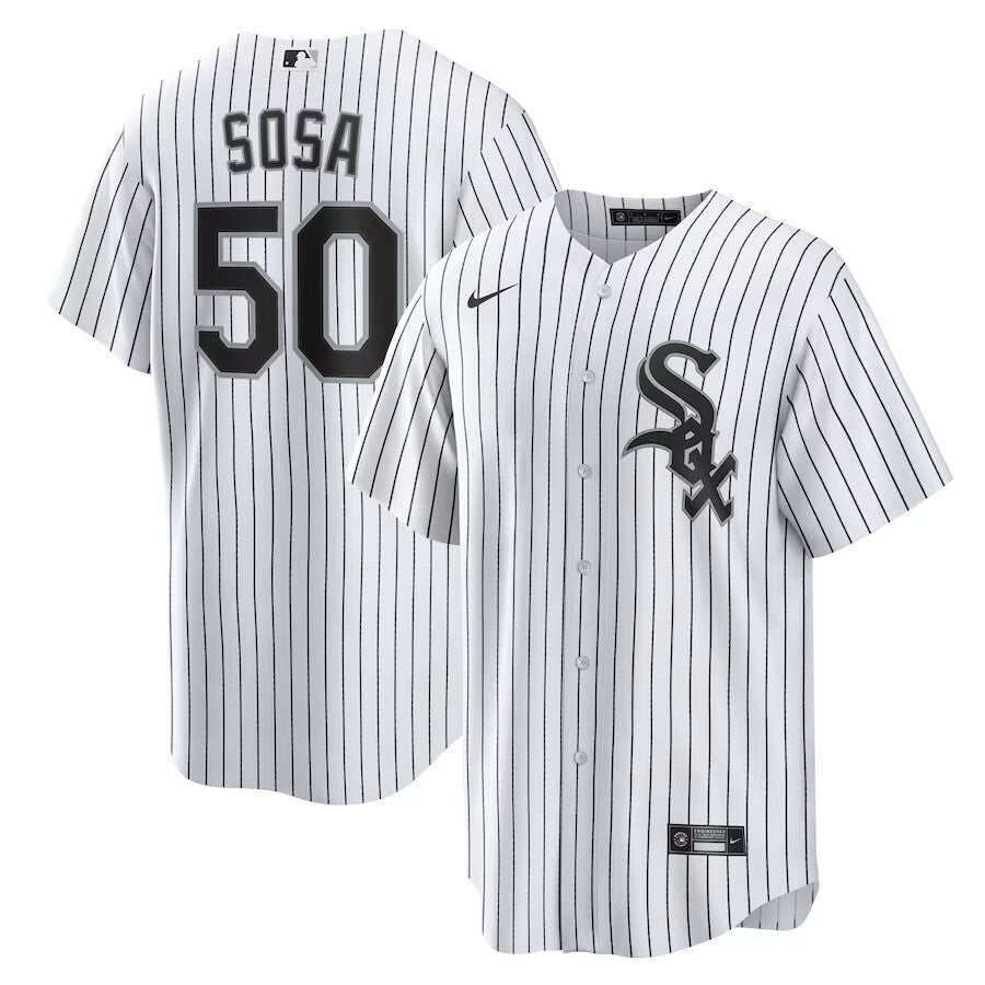 Chicago White Sox #50 Lenyn Sosa Home Replica Jersey - White Style 2