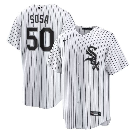 Chicago White Sox #50 Lenyn Sosa Home Replica Jersey - White Style 2