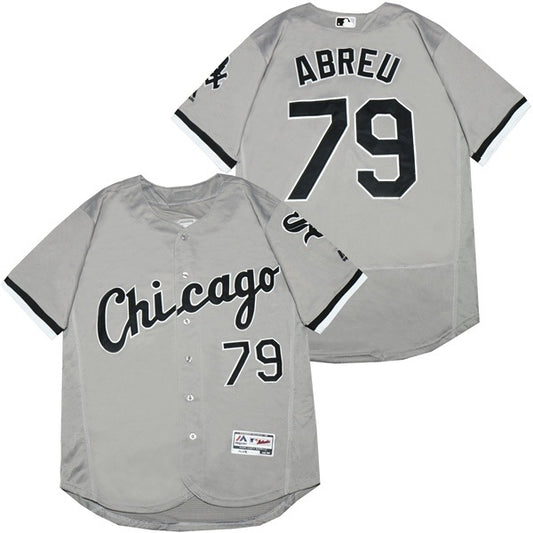 Chicago White Sox #79 Jose Abreu White Sox 79 Gray Elite