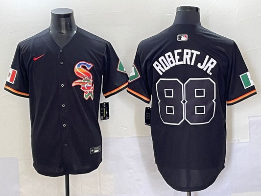 Chicago White Sox #88 Luis Robert Jr. White Sox 7 Rainbow Style 2