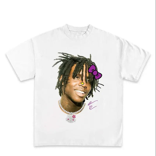 Chief Keef Kitty Purple Tee Hoodie, Sweatshirt | InkThreadWorks.com