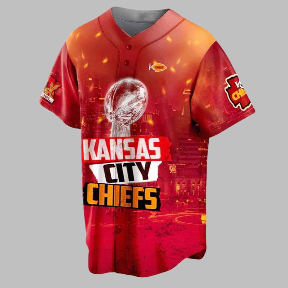 Chiefs Back To Back Super Bowl LIX Champions 2025 Baseball Jersey - Grishko.com