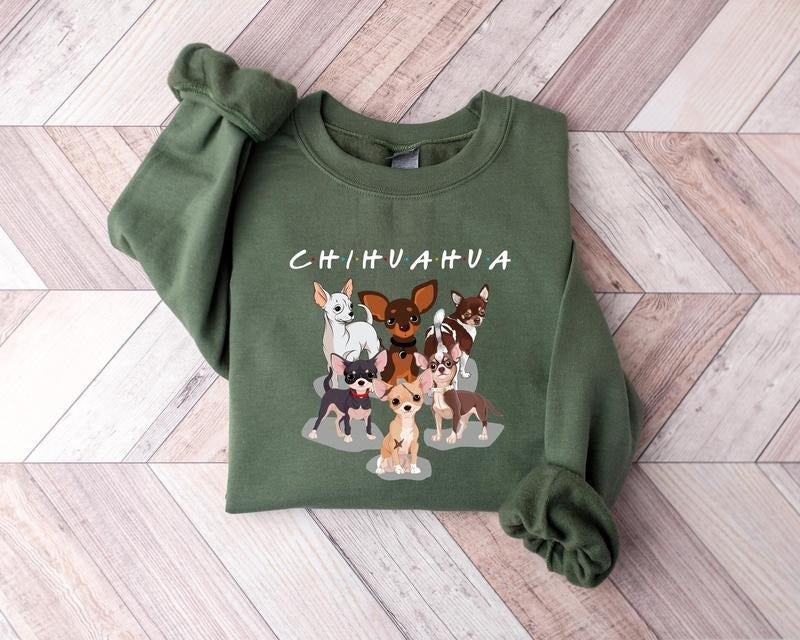Chihuahua Mom Sweatshirt, Dog Lover T-Shirt, Dog Mom Shirt, Cute Dogs Tees, Chihuahua Lover Shirt, Dog Owner Sweatshirt,...