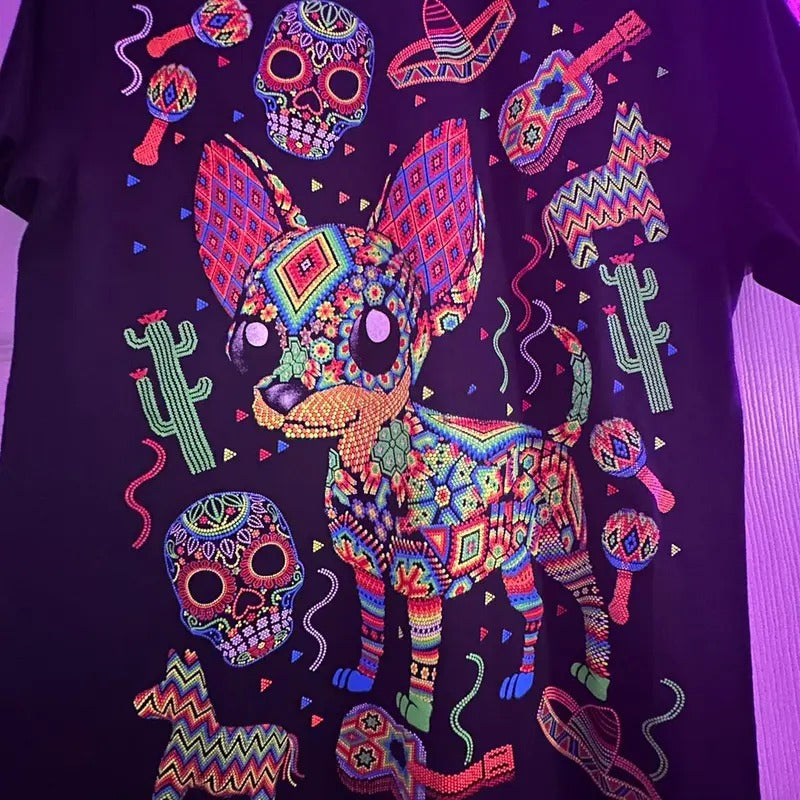 Chihuahua t-shirt small one side design Hoodie, Sweatshirt | InkThreadWorks.com