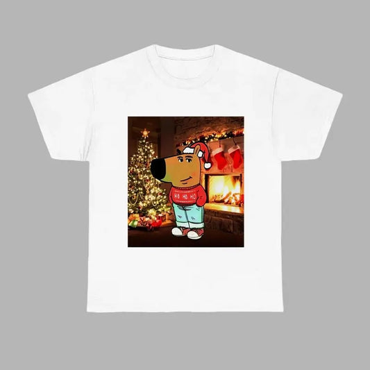 Chill Guy Dog Christmas Shirt Unisex Tee Hoodie, Sweatshirt | InkThreadWorks.com