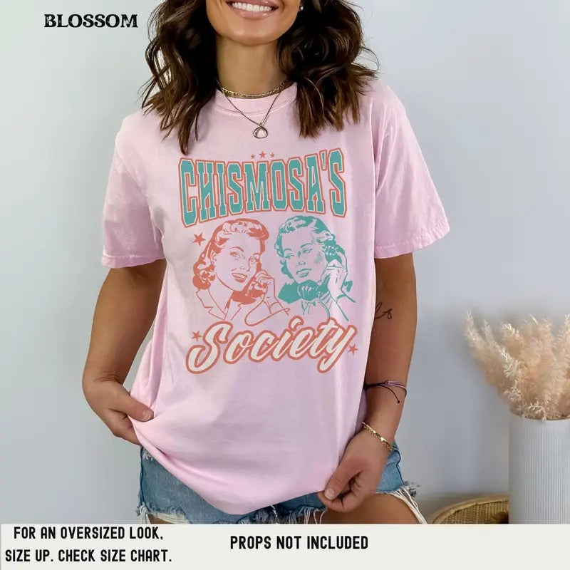 Chismosa's Society Shirt, Sociedad de las chismosas tee, Member of the Gossipers Society shirt, vintage style T-shirt...