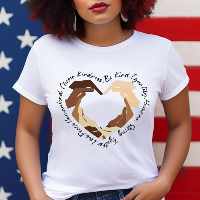 Choose Kindness Shirt, Juneteenth Be Kind T-Shirt, Motivational Juneteenth African American Tee, Women Black History Month Gift
