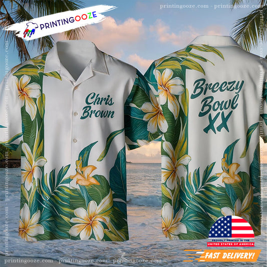 Chris Brown Breezy Bowl XX 2025 Tour Hawaiian Shirt