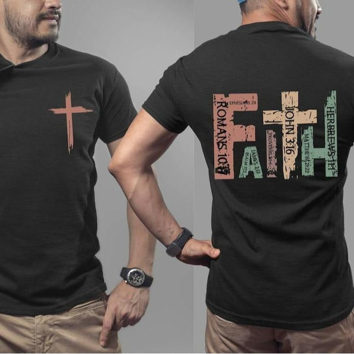 Christian Bible Verse Religious Faith Tee Pure Cotton Casual Street Style Crew Neck Short T-Shirt Tops Trendy For Women...