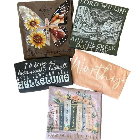 Christian Comfort Colors Bundle - 2 for 35 - Christian Tees for Women Hoodie, Sweatshirt | InkThreadWorks.com