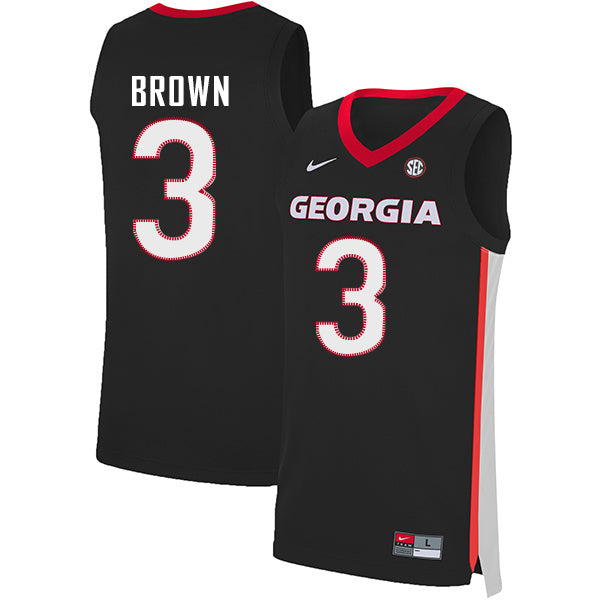 Christian Brown 3 V Collar Black