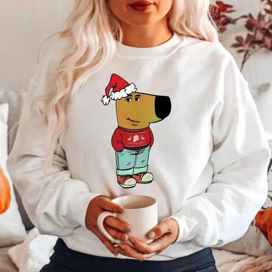 Christmas Chilling Shirt - Chill Guy Shirt - Social Media Meme Shirt - Christmas Dog Shirt - Funny Dog Shirt - Trending...