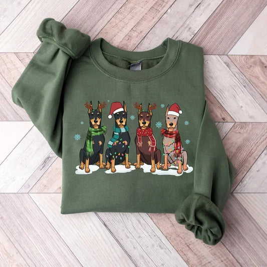 Christmas Corgi Dog Sweatshirt, Dog Owner Christmas Gift, Corgi Christmas Shirt, corgi mom shirt,Christmas...