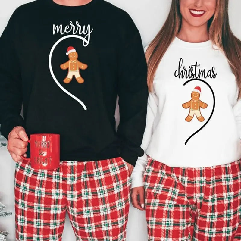 Christmas Couple Merry Christmas Sweatshirt, Christmas Couple Matching, Funny Christmas Couples Sweater, Holiday Couples Sweatshirtstyle{n002}2