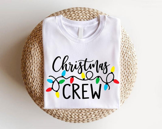 Christmas Crew 2023 Matching Shirt, Christmas Light T-shirt, Unisex Cousin Squad Holiday Tee, Christmas Family Reunion...