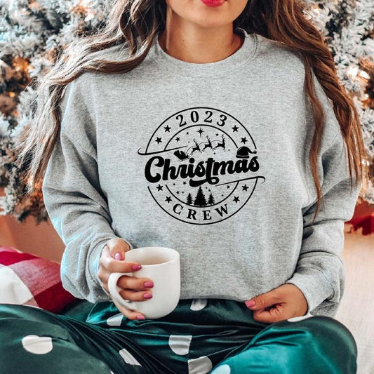 Christmas Crew 2023 Sweatshirts, Matching Cousin Crew Sweater, Family Christmas 2023 Sweater, X-mas Party Gift Long...
