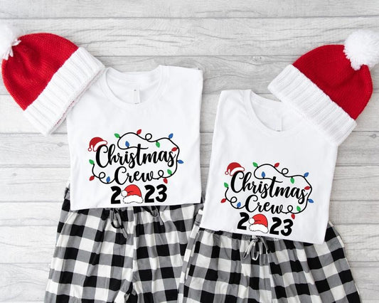 Christmas Crew 2023 T-Shirt, Family Matching Christmas Shirt, Cousin Squad Tee, Reunion Party Tee, Fam Gathering X-mas...