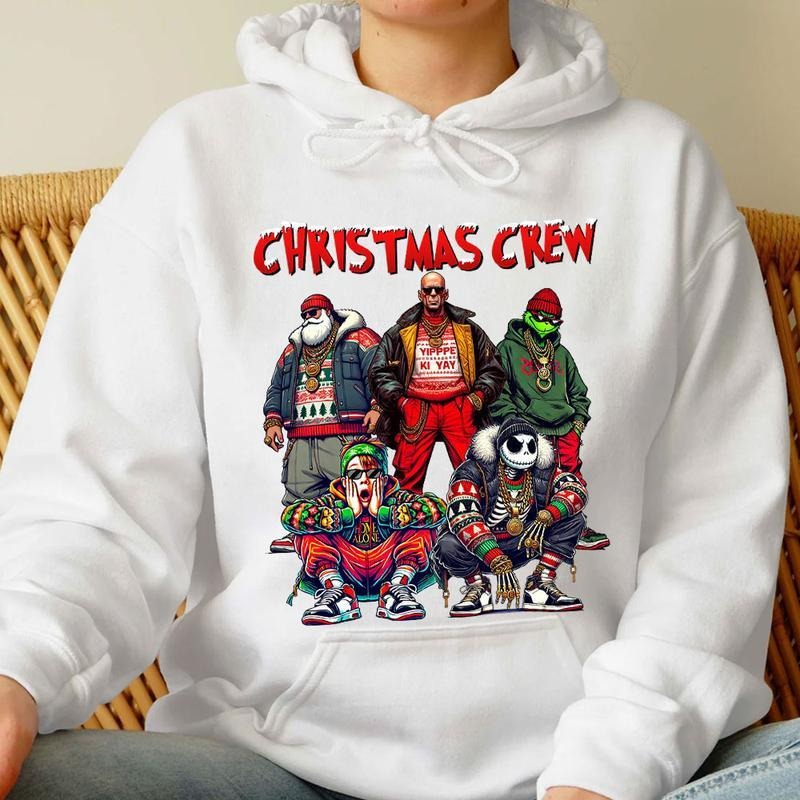 Christmas Crew Shirt, Christmas Movies Shirt, Xmas Graphic Tee Comfort Cotton Sweatshirt Christmas