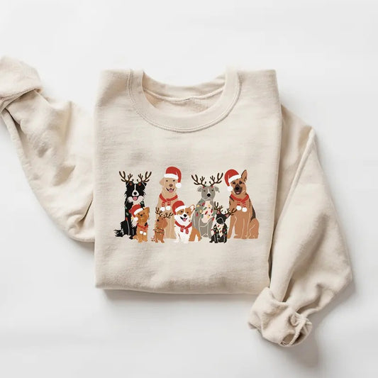 Christmas Dog Sweatshirt, Dog Owner Christmas Gift, Dog Christmas Sweatshirt, Christmas Sweater, Holiday Sweater,...