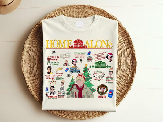Christmas Home Alone Shirts, Kevin McCallister Movie Shirt, Christmas Family Matching Shirts, Battle Plan Shirt, Xmas Cotton Crewneck