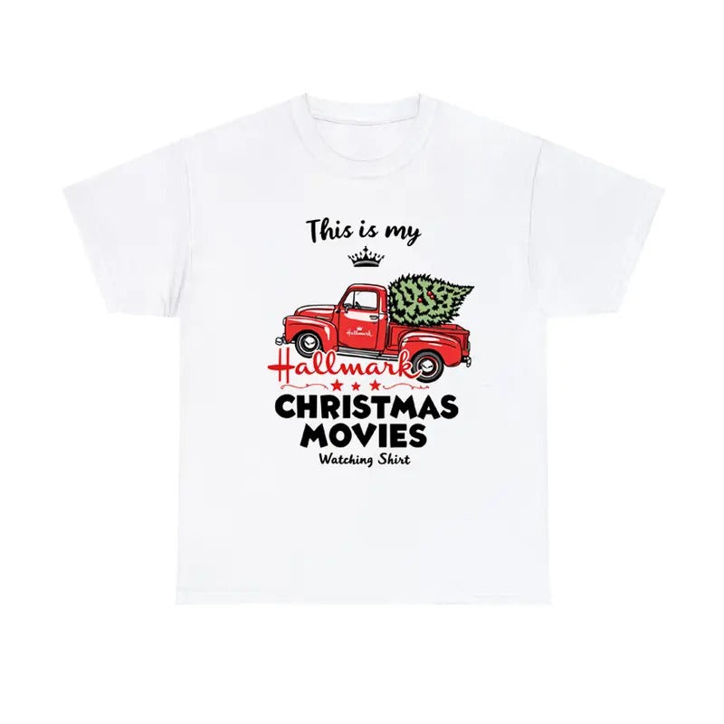 Christmas Movie Time T-Shirt Holiday Viewing Graphic Tee