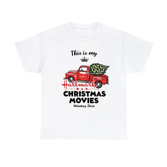 Christmas Movie Time T-Shirt Holiday Viewing Graphic Tee