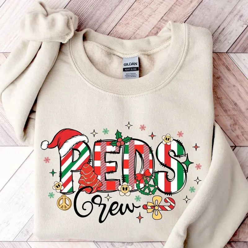 Christmas PEDS Crew Sweatshirt, Xmas Pediatrics Shirt, Merry Xmas  Pediatric Nurse Gift Classic Cotton