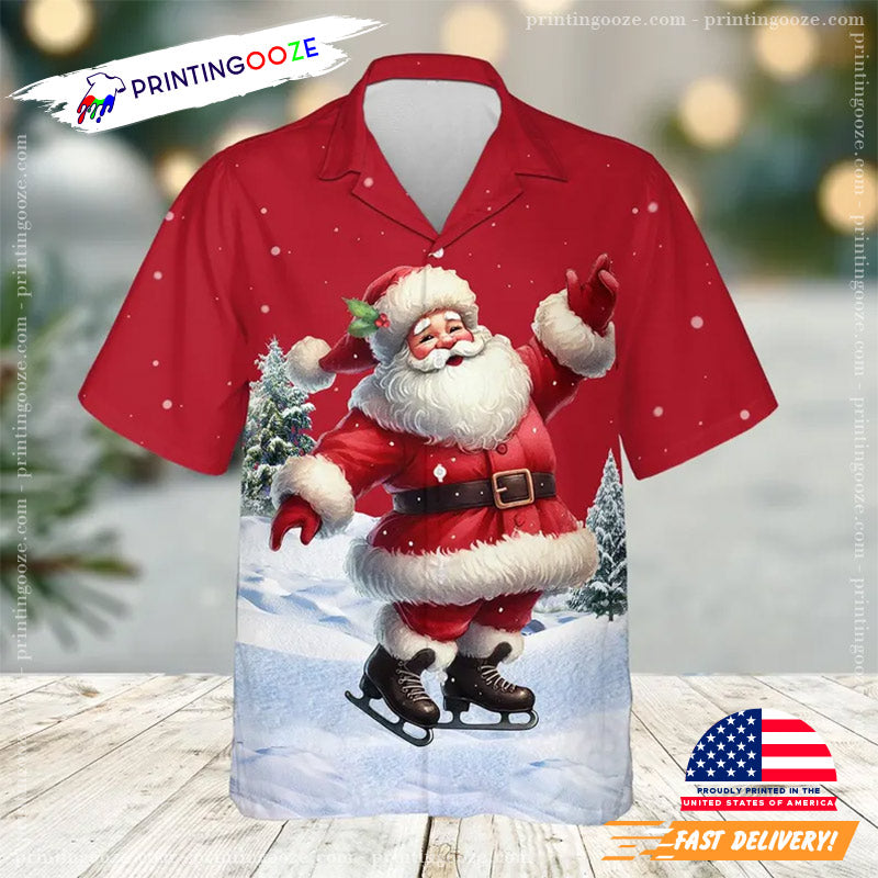 Christmas Santa Claus Hawaiian Shirt