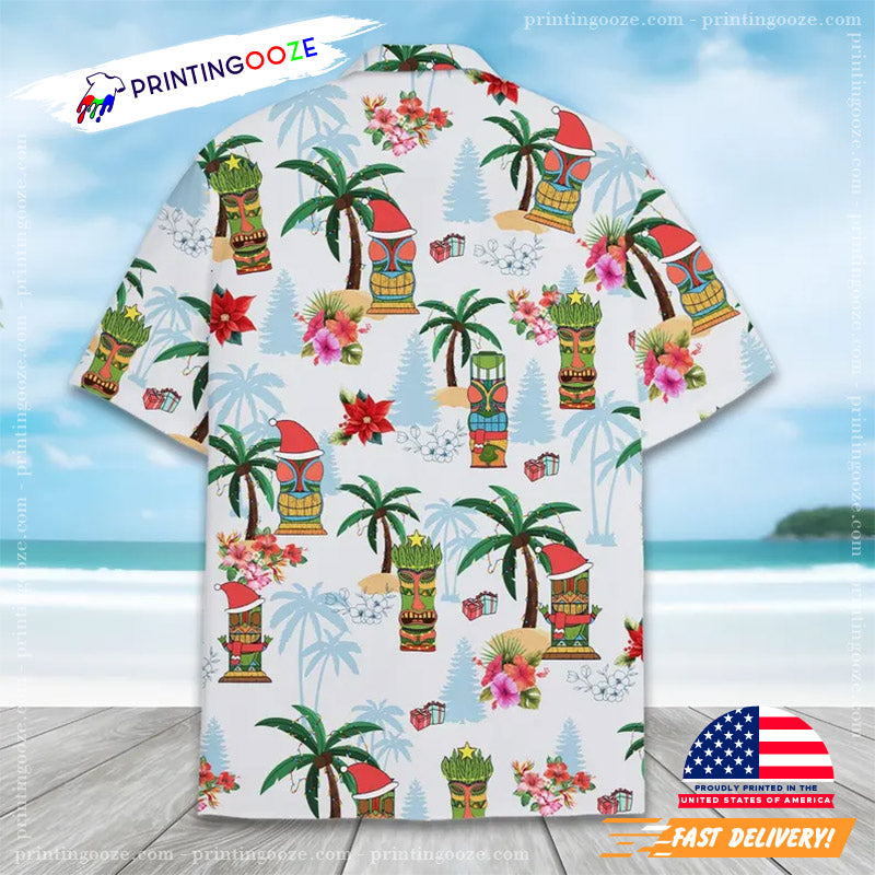 Christmas Tiki Hawaiian Shirt