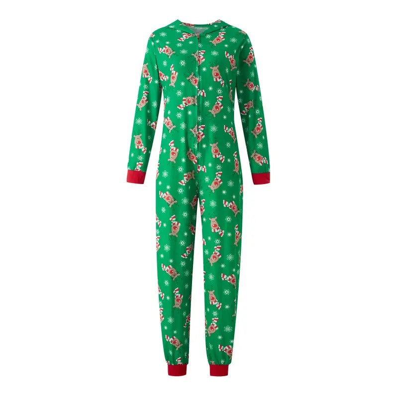 Christmas Women's Clothes, Long Sleeve Cartoon Print Hooded Jumpsuit Outfit T-Shirts, Hoodie, Sweatshirt | InkThreadWorks.com