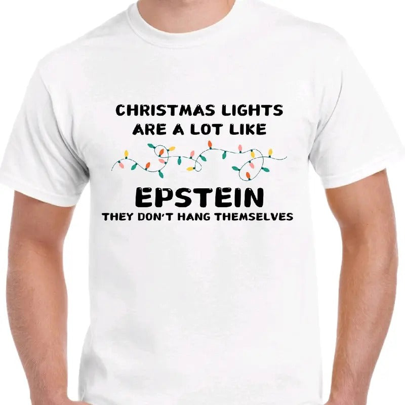 Christmas lights don't hand themselves- men's t-shirt Cotton Menswear Top Tshirt Hoodie, Sweatshirt | InkThreadWorks.com