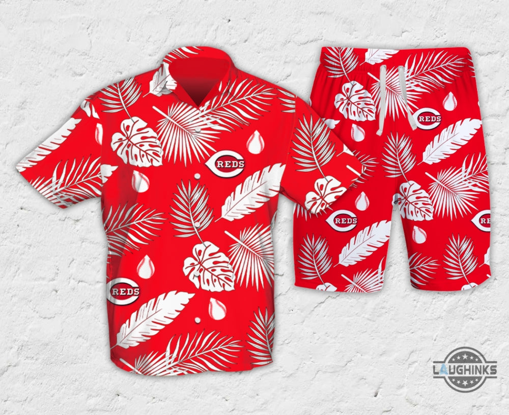 Cincinnati Reds Hawaiian Shirt For Blood Donors In July 2024 Reds Aloha Tropical Summer Button Up Shirts