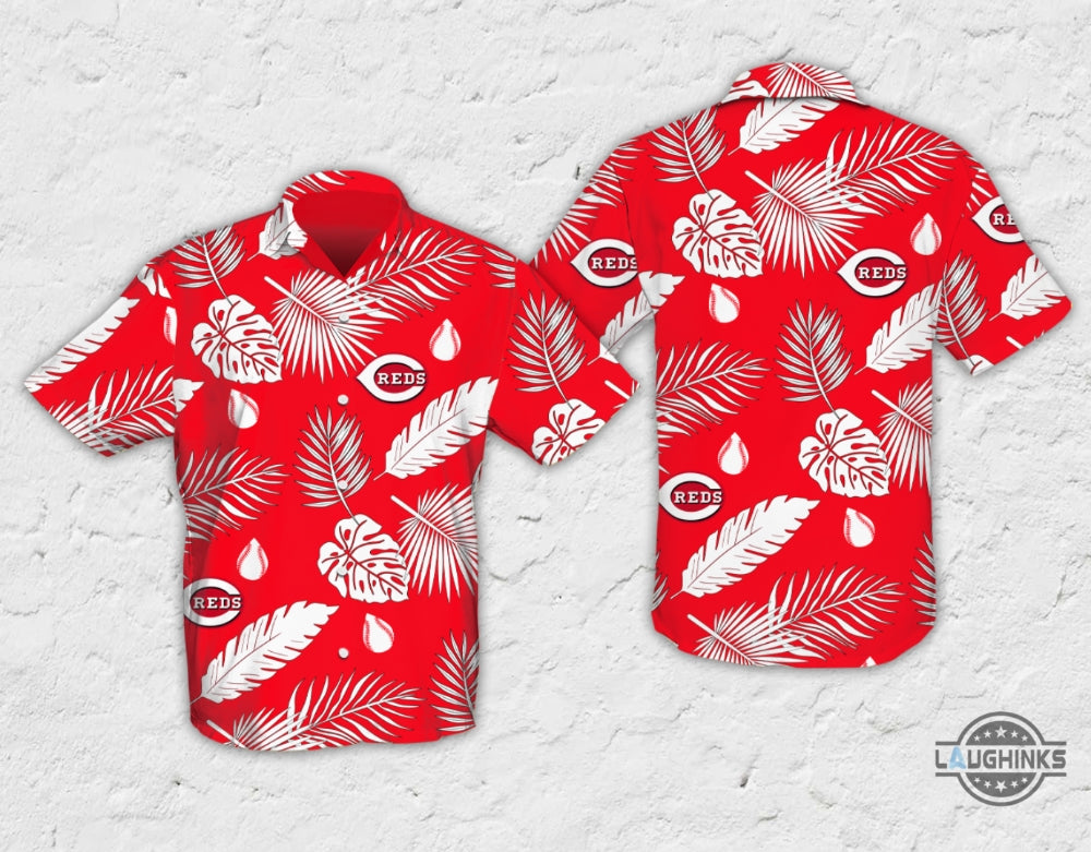 Cincinnati Reds Hawaiian Shirt For Blood Donors In July 2024 Reds Aloha Tropical Summer Button Up Shirts