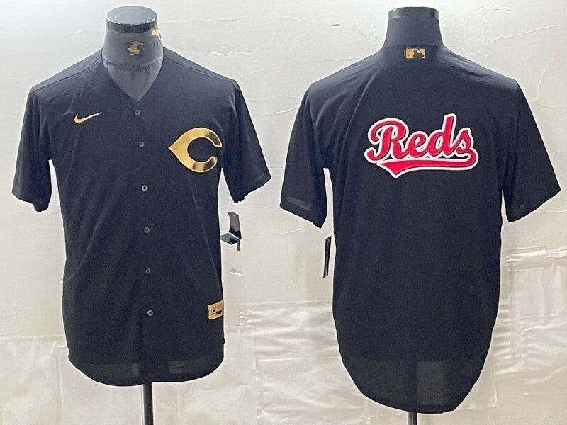 Cincinnati Reds Black Gold 4 Edition Style 1