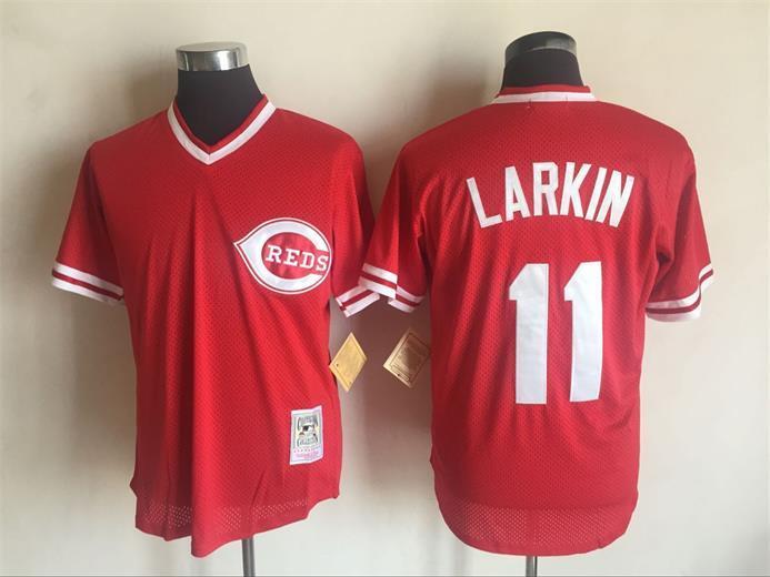 Cincinnati Reds #11 Barry Larkin Style 4