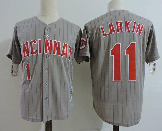 Cincinnati Reds #11 Barry Larkin Style 8