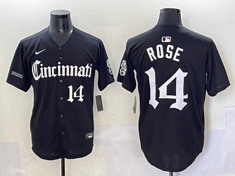 Cincinnati Reds #14 Pete Rose Reds 5 Collaboration Style 1