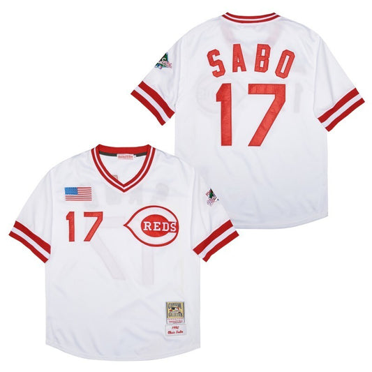 Cincinnati Reds #17 Chris Sabo Style 3