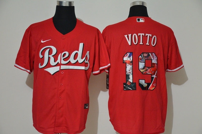 Cincinnati Reds #19 Joey Votto Style 2