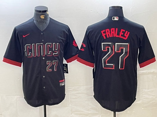Cincinnati Reds #27 Jake Fraley Reds City Adult Style 1
