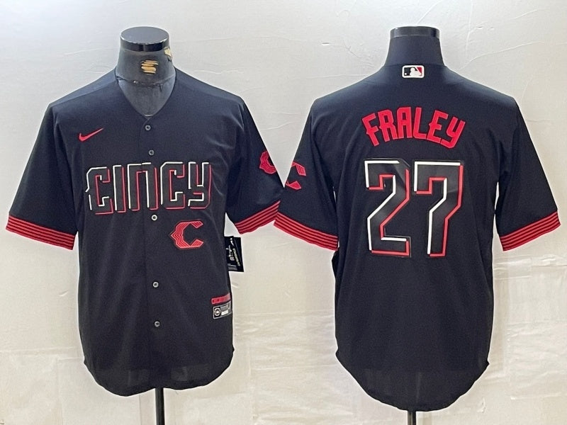 Cincinnati Reds #27 Jake Fraley Reds City Adult Style 2