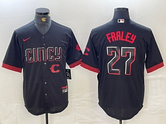 Cincinnati Reds #27 Jake Fraley Reds City Adult Style 2