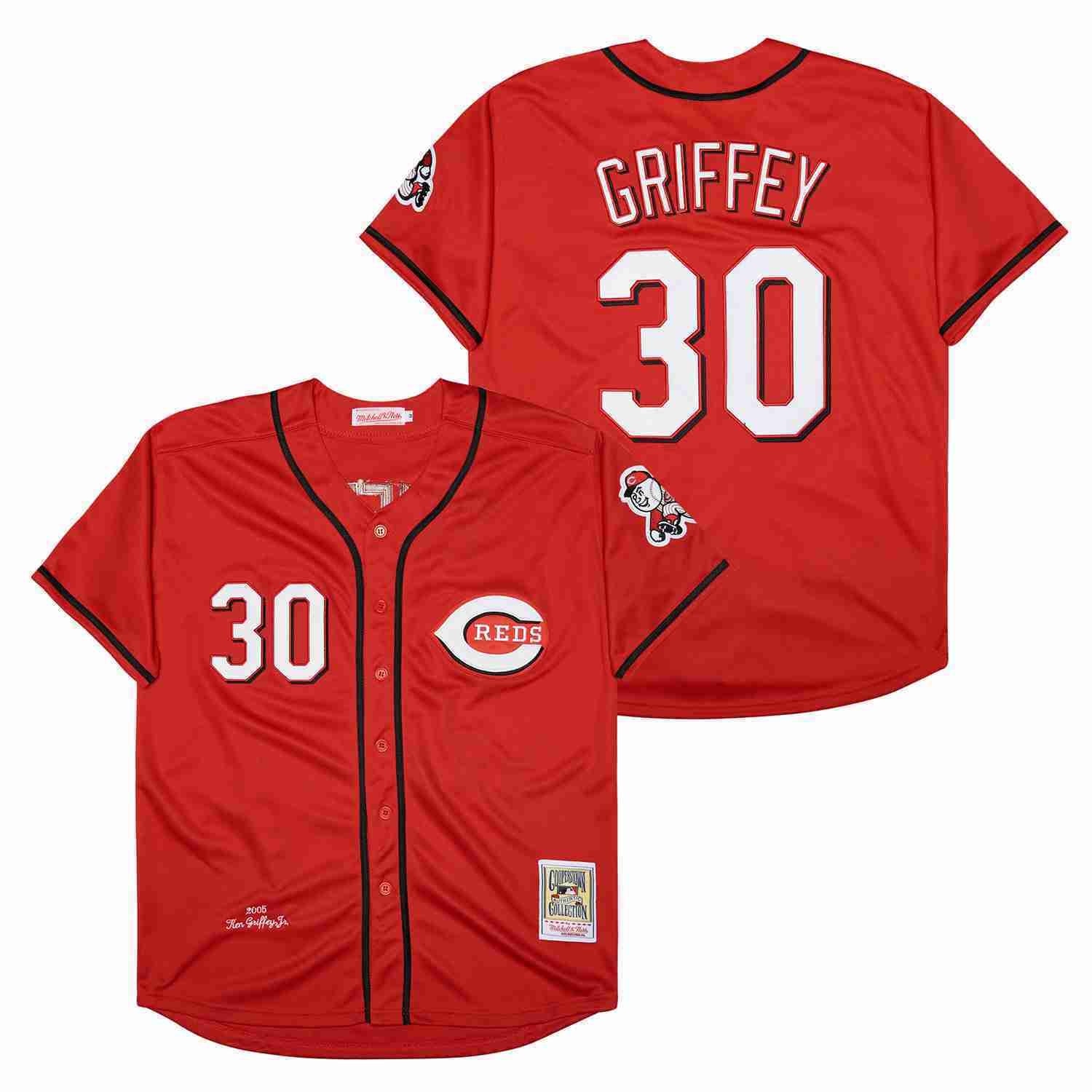 Cincinnati Reds #30 Ken Griffey Jr. Reds 30 Red 2005 Retro