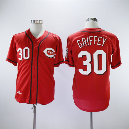 Cincinnati Reds #30 Ken Griffey Jr Reds 30 Red Retro