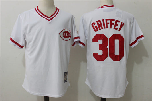 Cincinnati Reds #30 Ken Griffey Jr Style 2