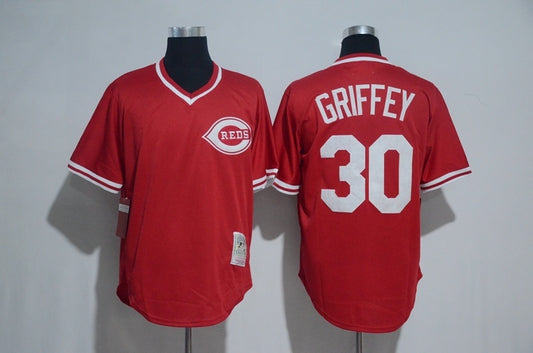 Cincinnati Reds #30 Ken Griffey Jr Style 3