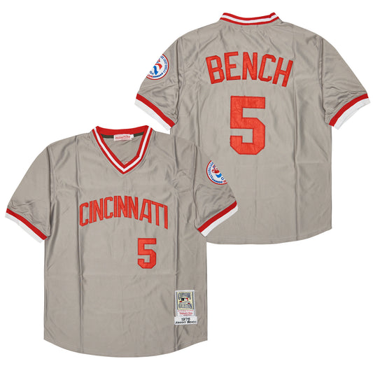 Cincinnati Reds #5 Johnny Bench Style 4