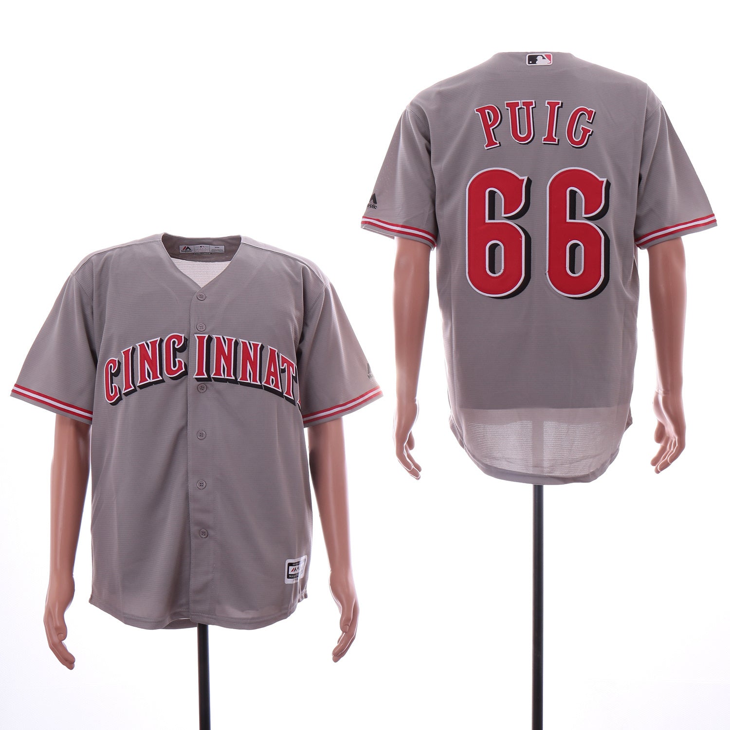 Cincinnati Reds #66 Yasiel Puig Style 5