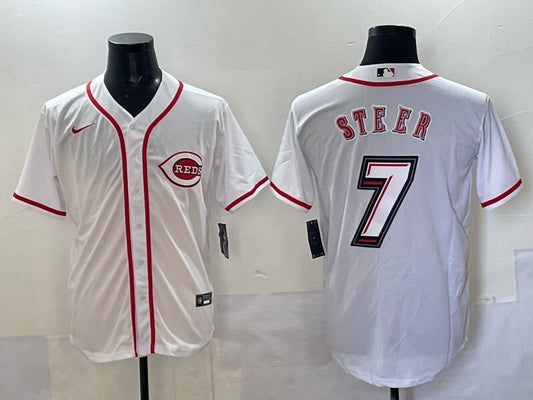 Cincinnati Reds #7 Spencer Steer Reds Special Edition Style 1