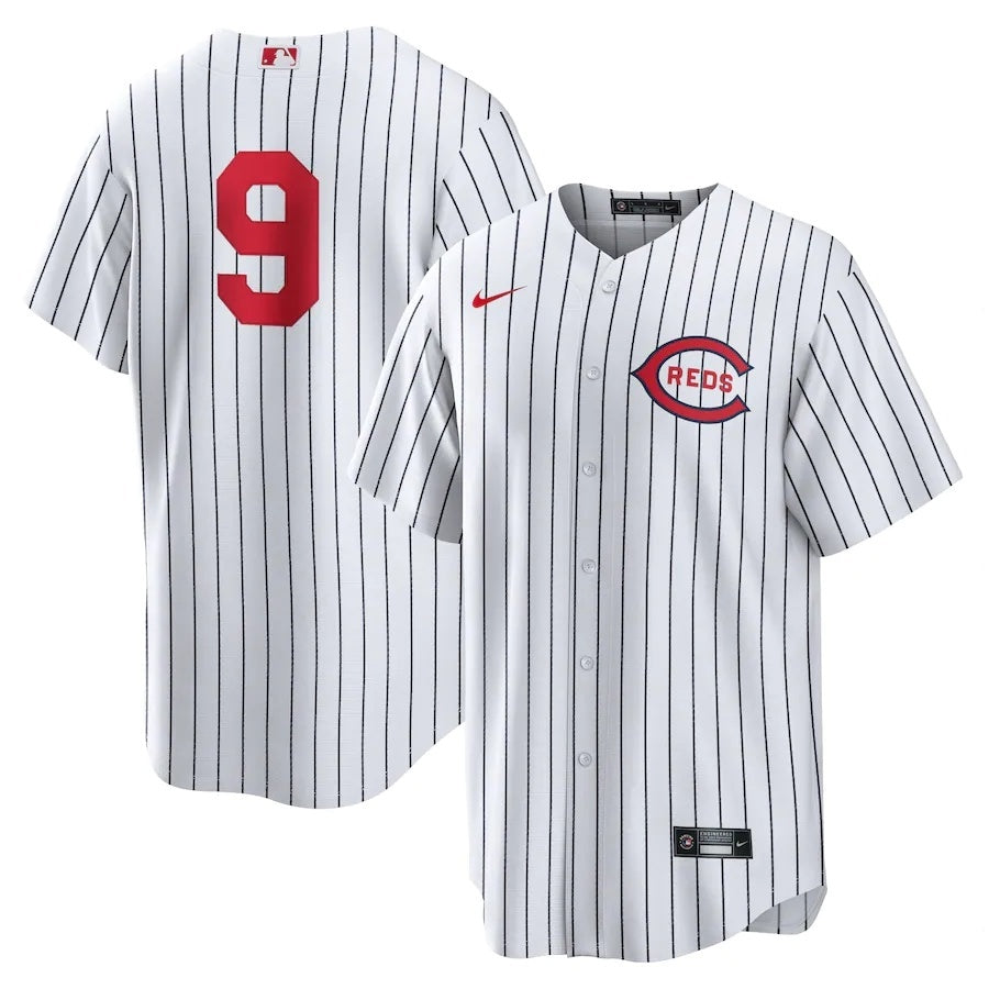 Cincinnati Reds #9 Mike Moustakas 2022 Field of Dreams Replica Player Jersey - White